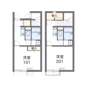 1K Apartment in Hoshimiyacho - Nagoya-shi Minami-ku Floorplan