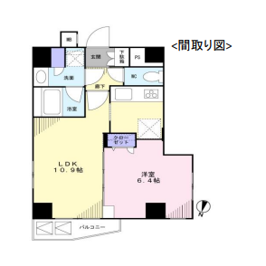 1LDK {building type} in Suido - Bunkyo-ku Floorplan