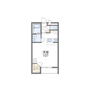 1K Apartment in Honsanrizuka - Narita-shi Floorplan