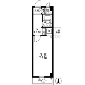 1K Mansion in Shiratori - Katsushika-ku Floorplan