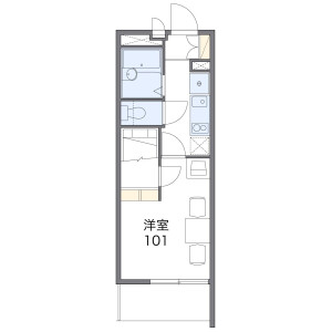 1K Mansion in Higashikashiwagaya - Ebina-shi Floorplan
