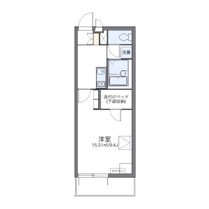 1K Mansion in Higashi - Okegawa-shi Floorplan