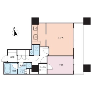 1LDK {building type} in Shirokane - Minato-ku Floorplan