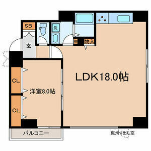 1LDK Mansion in Nishiazabu - Minato-ku Floorplan