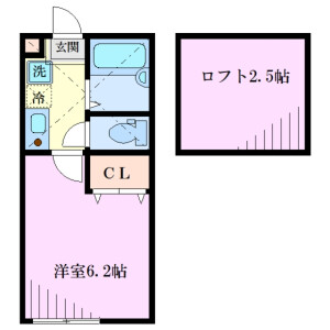 1K Apartment in Kosugi jinyacho - Kawasaki-shi Nakahara-ku Floorplan
