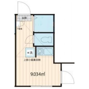 1R Apartment in Mishuku - Setagaya-ku Floorplan