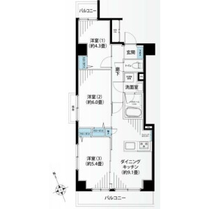 3DK Mansion in Isogo - Yokohama-shi Isogo-ku Floorplan