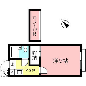 1K Apartment in Higashiizumi - Komae-shi Floorplan
