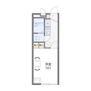 1K Mansion in Mikagetsukamachi - Kobe-shi Higashinada-ku Floorplan