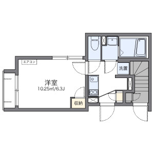 1K Apartment in Saginomiya - Nakano-ku Floorplan