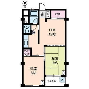 2LDK Mansion in Minamiyukigaya - Ota-ku Floorplan