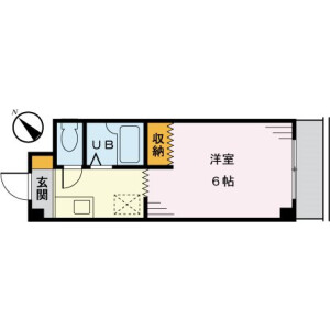1K Mansion in Nogaya - Machida-shi Floorplan