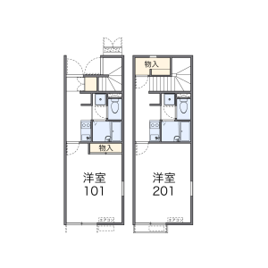 1K Apartment in Torikai - Fukuoka-shi Chuo-ku Floorplan