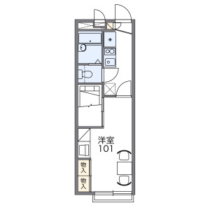 1K Apartment in Osakacho - Seto-shi Floorplan