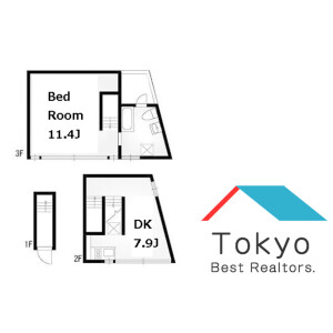 澀谷區恵比寿-1LDK公寓大廈 房屋格局