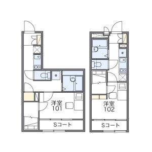 橫須賀市金谷-1K公寓 房屋格局