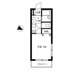 1K Mansion in Kamiikedai - Ota-ku Floorplan