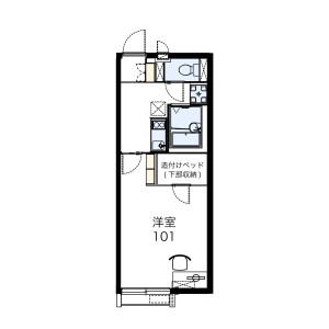 1K Apartment in Kamikoya - Yachiyo-shi Floorplan