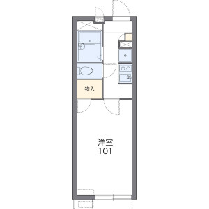 1K Apartment in Sanno - Osaka-shi Nishinari-ku Floorplan