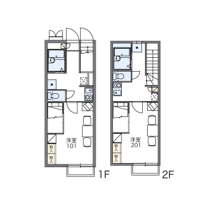 1K Apartment in Yamato higashi - Yamato-shi Floorplan