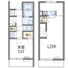 1LDK Apartment to Rent in Kiyose-shi Floorplan