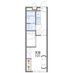 1K Mansion in Sagano nishinofujicho - Kyoto-shi Ukyo-ku Floorplan