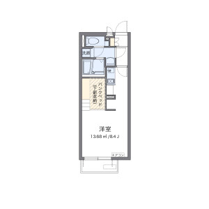 1R Apartment in Tomominami - Hiroshima-shi Asaminami-ku Floorplan