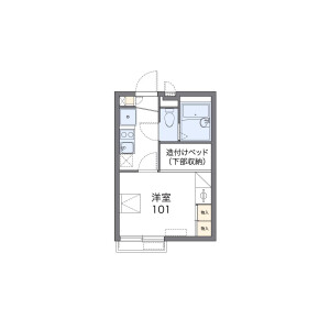 1K Apartment in Koyasumachi - Hachioji-shi Floorplan