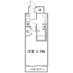 1K Mansion in Hanakawado - Taito-ku Floorplan