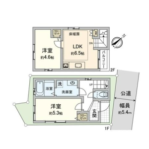 2LDK {building type} in Saginomiya - Nakano-ku Floorplan