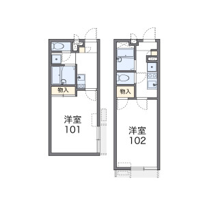 1K Apartment in Shigita - Osaka-shi Joto-ku Floorplan
