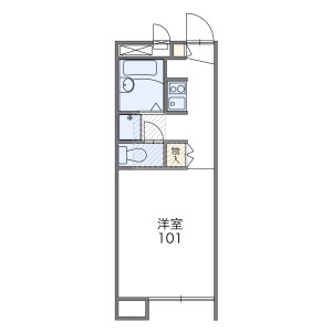 1K Apartment in Kumagawa - Fussa-shi Floorplan