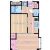 2K Apartment to Rent in Katsushika-ku Floorplan
