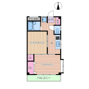 2K Mansion in Tateishi - Katsushika-ku Floorplan