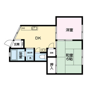 2DK Apartment in Idogaya kamimachi - Yokohama-shi Minami-ku Floorplan