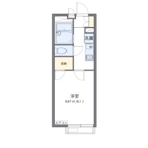 1K Mansion in Shibiraki - Saitama-shi Sakura-ku Floorplan