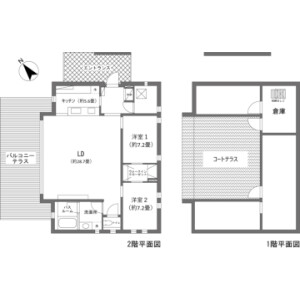 2LDK {building type} in Nagakura - Kitasaku-gun Karuizawa-machi Floorplan