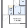 松阪市出租中的1K公寓 房屋布局