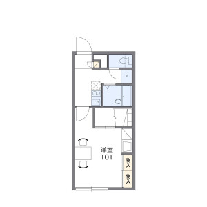 1K Apartment in Tsukisamu higashi2-jo - Sapporo-shi Toyohira-ku Floorplan