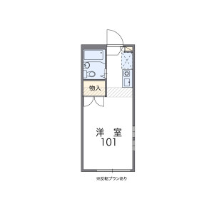 1K Apartment in Daizawa - Setagaya-ku Floorplan