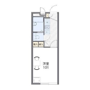 1K Apartment in Tatemachi - Hachioji-shi Floorplan