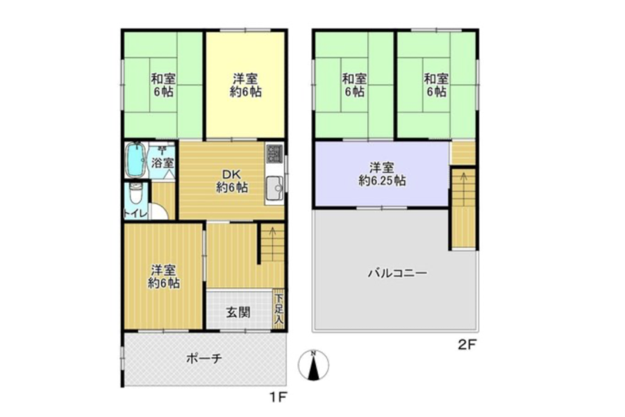 6DK House to Buy in Neyagawa-shi Floorplan