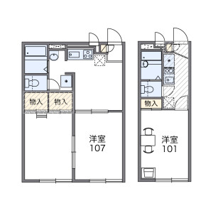 1K Mansion in Wakamizu - Nagoya-shi Chikusa-ku Floorplan
