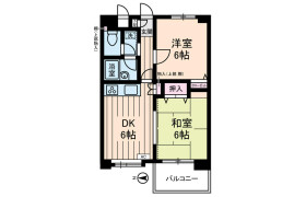2DK Mansion in Shinjonakacho - Kawasaki-shi Nakahara-ku