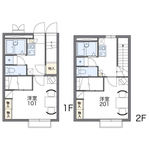 1K Apartment in Yamahanacho - Nagoya-shi Showa-ku Floorplan