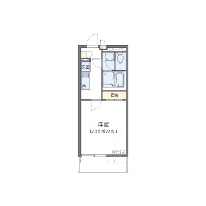 1K Mansion in Takakuramachi - Hachioji-shi Floorplan