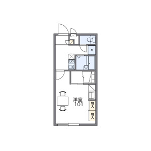 1K Apartment in Kinugasa himurocho - Kyoto-shi Kita-ku Floorplan