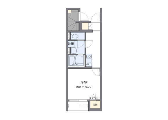 1LDK Apartment to Rent in Kita-ku Floorplan