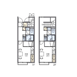 1K Apartment in Kasahata - Kawagoe-shi Floorplan