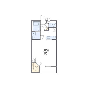 1K Mansion in Terugaokayata - Osaka-shi Higashisumiyoshi-ku Floorplan